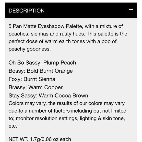 Dose of Colors Sassy Siennas Eyeshadow NIB - Picture 7 of 13